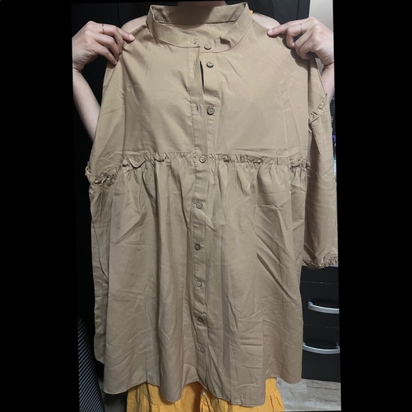 Brown midi dress - Picture 3 of 3